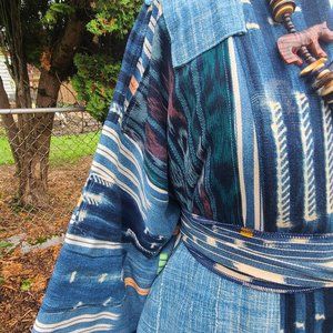 Parker Simonne Designs jacket handwoven vintage African indigo jacket